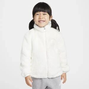 NWT Nike toddler faux fur jacket in white - sz 2T